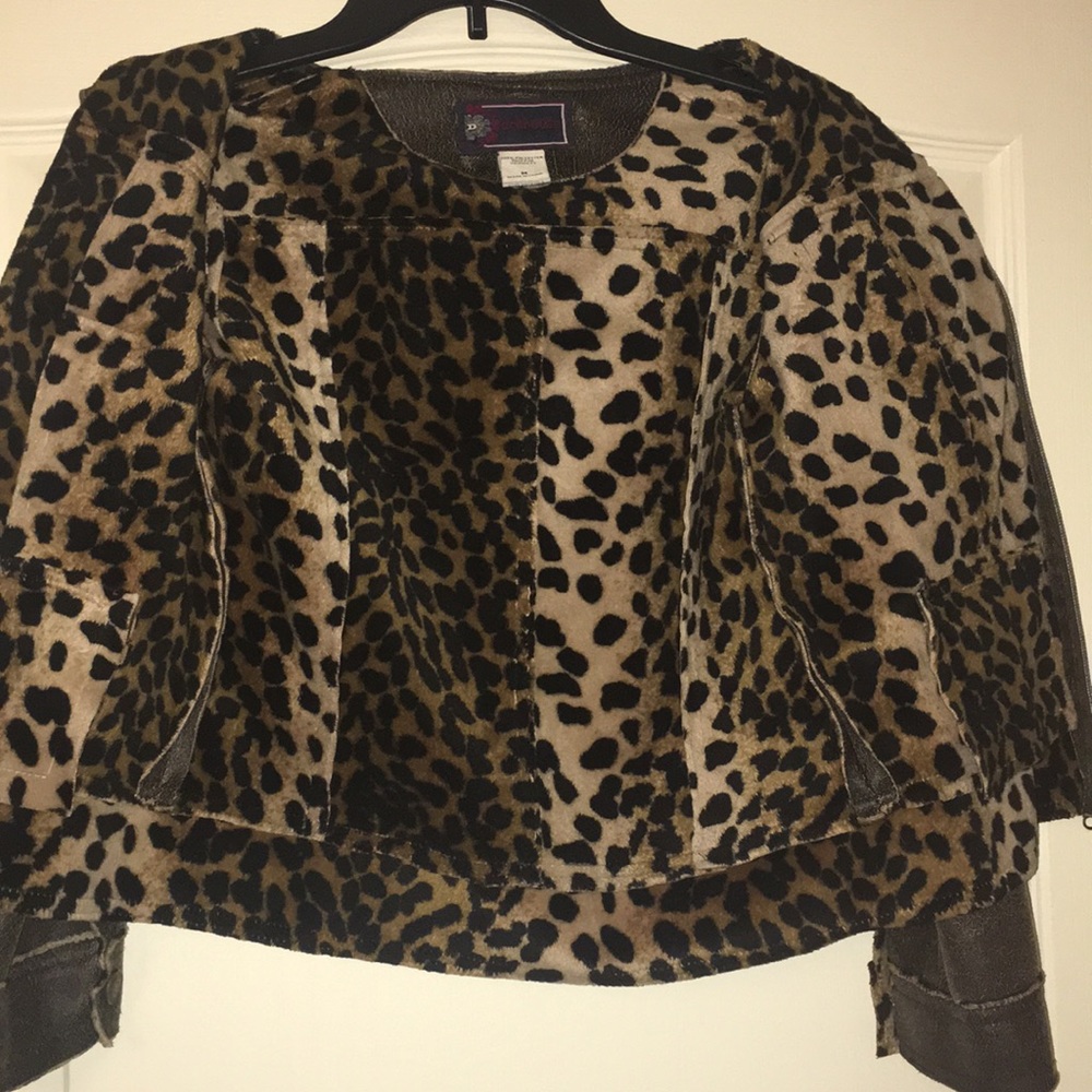 Faux leather girls jacket - Picture 4 of 4
